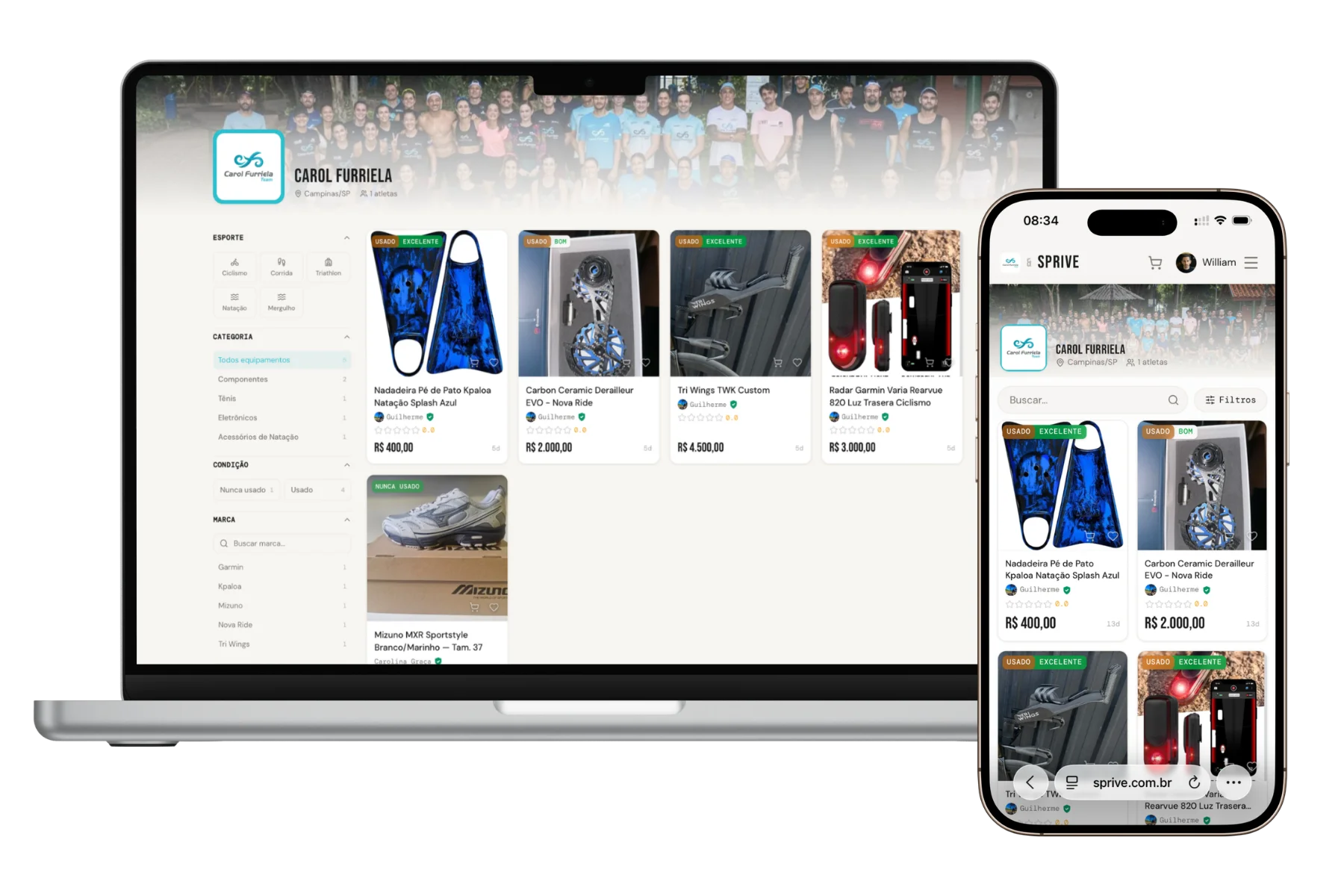 Página da assessoria na Sprive